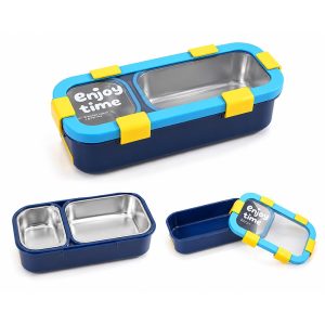 Stainless Steel Lunch Box "Enjoy Time" (600ml) HC67125