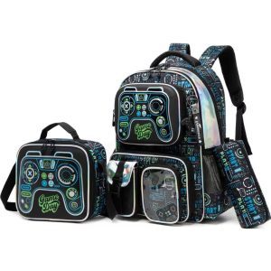 Robot/Gaming Design Backpack Set (3pcs) 17311-3