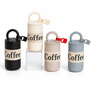 Retro Barrel Coffee Mug with Strap (450ml) THK3-450