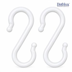 Bathlux S-Shaped Multipurpose Hanging Hooks – 2 Pcs #30373