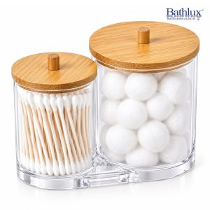 2-in-1 Cotton Swab & Cotton Ball Organizer #MSD-2085B