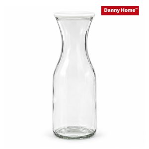 1-Liter Glass Drinking Bottle with Lid