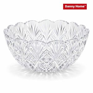 Danny Home Decorative Glass Salad Bowl