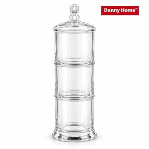 Danny Home 3-Tier Glass Storage Jar