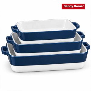 Danny Home 3-Piece Baking Porcelain Casserole Set