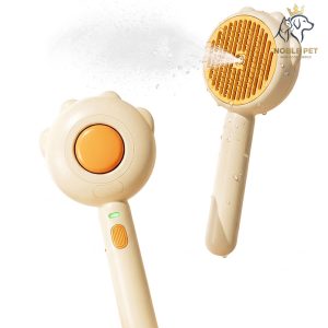 Grooming brush with built-in water spray MB204