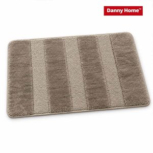 Taupe Plush Floor Mat – 50 × 80 cm