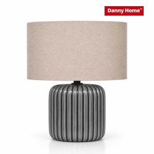 Danny Home Dark Grey Ceramic Table Lamp
