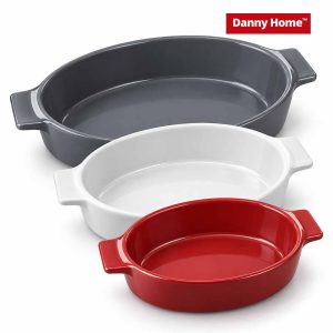 Danny Home 3-Piece Porcelain Bakeware Set